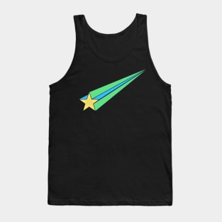 green and blue Starfall Tank Top